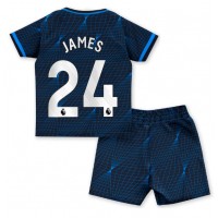 Chelsea Reece James #24 Gostujuci Dres za djecu 2023-24 Kratak Rukav (+ Kratke hlače)